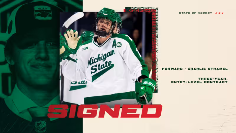 Minnesota Wild Signs Forward Charlie Stramel to Entry-level Contract | Minnesota Wild