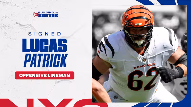 Giants sign offensive lineman Lucas Patrick