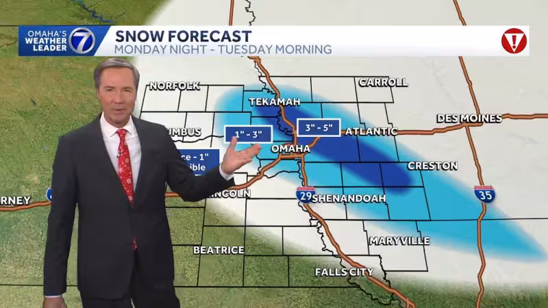 April snow in tonight's forecast for Omaha, plan ahead Tuesday