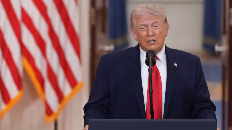 Trump Addressing The Nation Says Oil Over Iran War