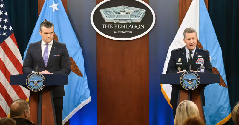 Pentagon holds a briefing on the Iran ceasefire