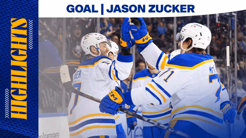 Zucker | Goal at NYR | Buffalo Sabres