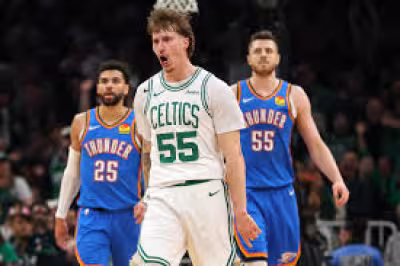 Baylor Scheierman and Celtics beat Raptors as Vucevic returns