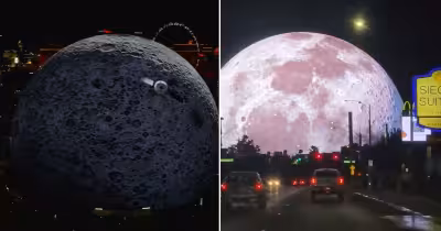 NASA and Las Vegas Sphere turn dome into the Moon for Artemis 2