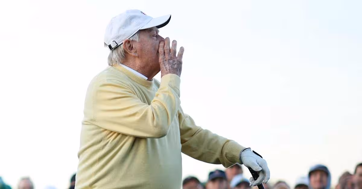 Nicklaus Augusta National Near Miss as ceremonial shot clears patrons