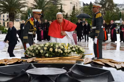 Pope Leo XIV opens Algeria visit with wreath-laying at Martyrs' Monument