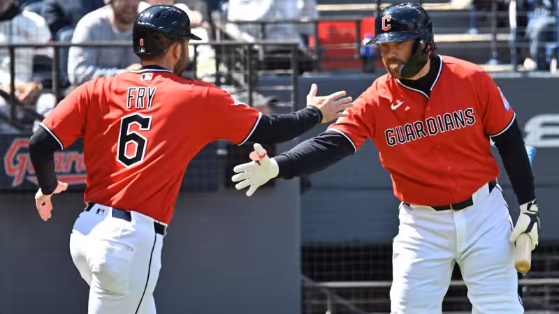 Rhys Hoskins' strong play validating Guardians' biggest offseason decision 