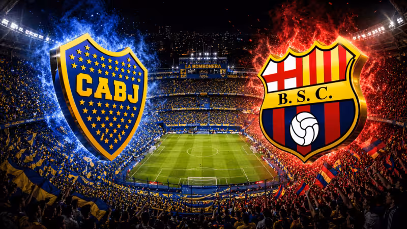 Live! Boca Juniors (ARG) vs. Barcelona SC in the Copa Libertadores