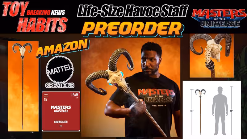 Life-Size Masters of the Universe Chronicles Havoc Staff Preorder - Toy Habits