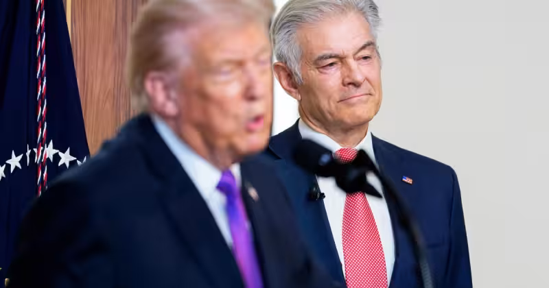 Mehmet Oz says Trump told him that diet soda might help kill cancer cells