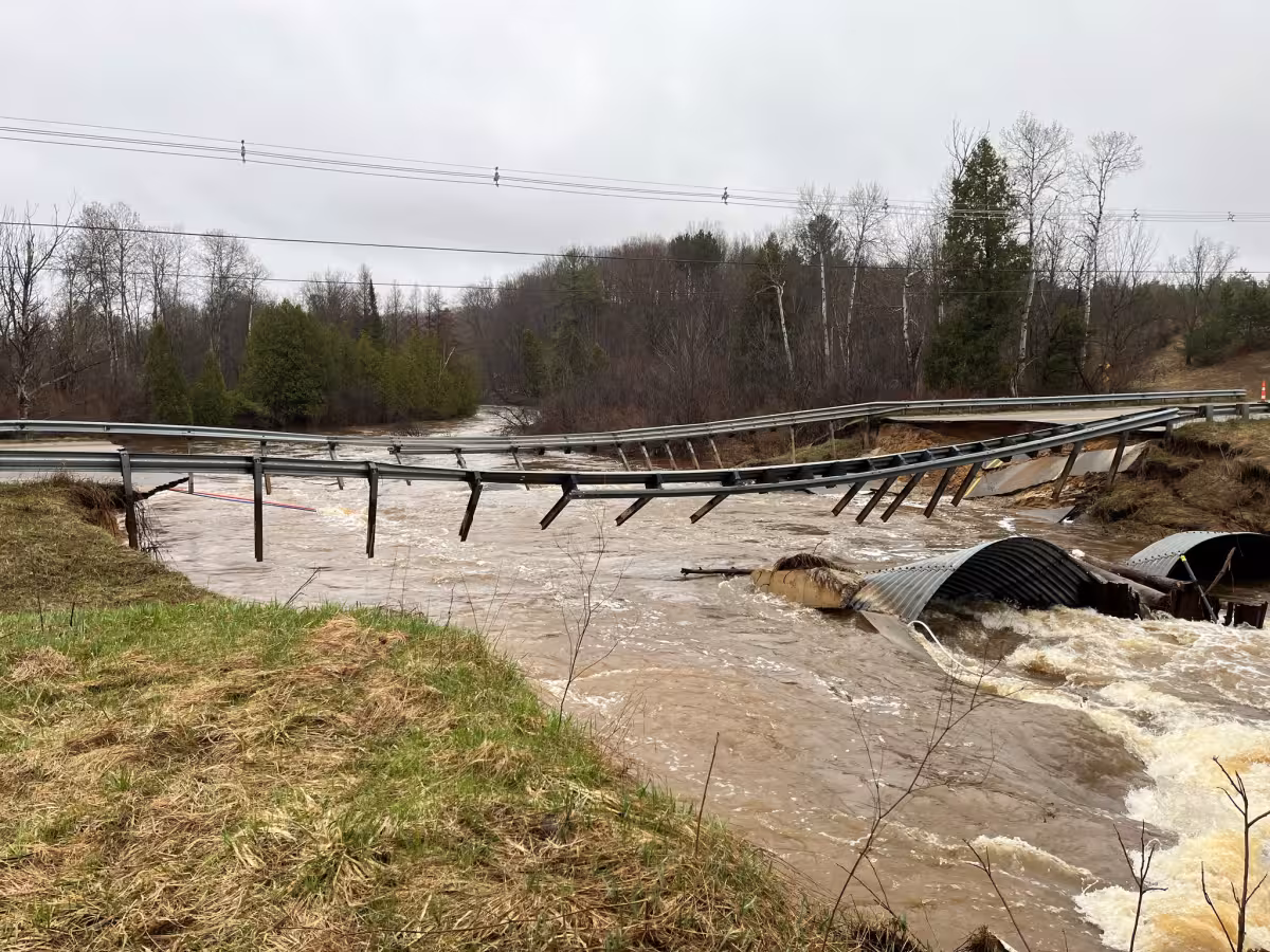 Traverse City Flooding Leaves Beitner Road Cut Off, South Airport Stable