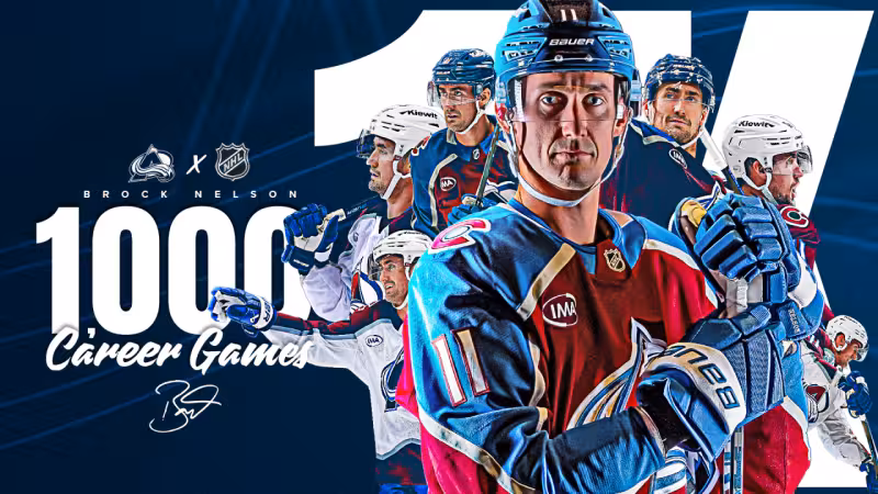Brock Nelson Continues Special Season by Reaching 1,000-Game Milestone | Colorado Avalanche