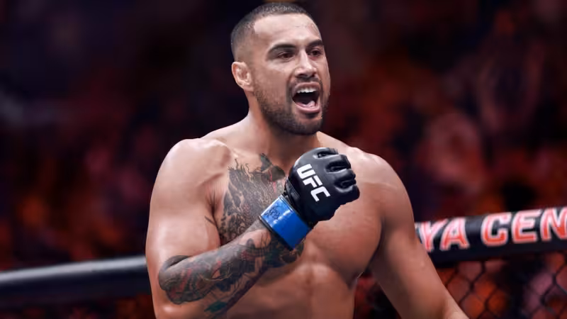 ‘I’ve lost the belt’: Inside new UFC champ’s wild night of celebrations amid stunning ACL reveal