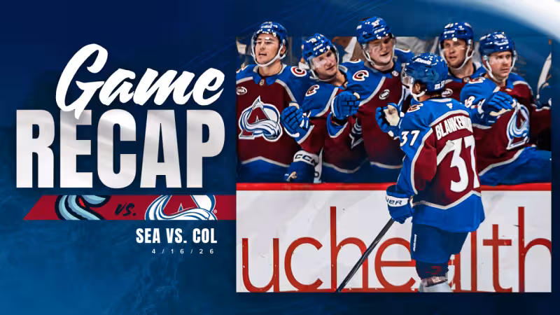 Wedgewood Posts 22-Save Shutout as Avalanche Defeats Kraken 2-0 to Conclude 2025-26 Regular Season | Colorado Avalanche