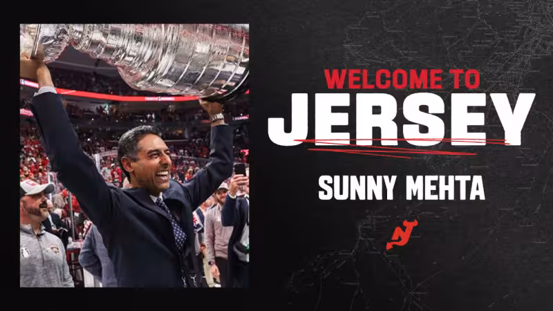 Mehta Named Devils General Manager | PRESS RELEASE | New Jersey Devils