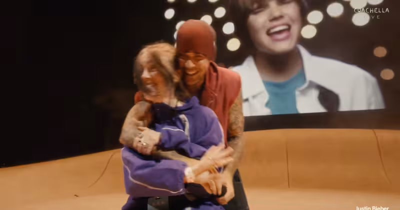 Justin Bieber brings out super fan Billie Eilish for 'One Less Lonely Girl' moment in Coachella Weekend 2