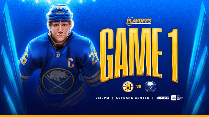 Sabres vs. Bruins - Game 1 | How to watch, lineup notes, and more | Buffalo Sabres