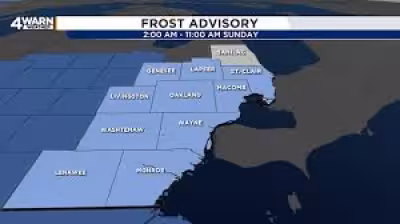 Freeze Warning and Frost Advisory posted for most counties through Monday