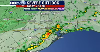 Houston Weather turns stormy Saturday night before a cooler, drier Sunday