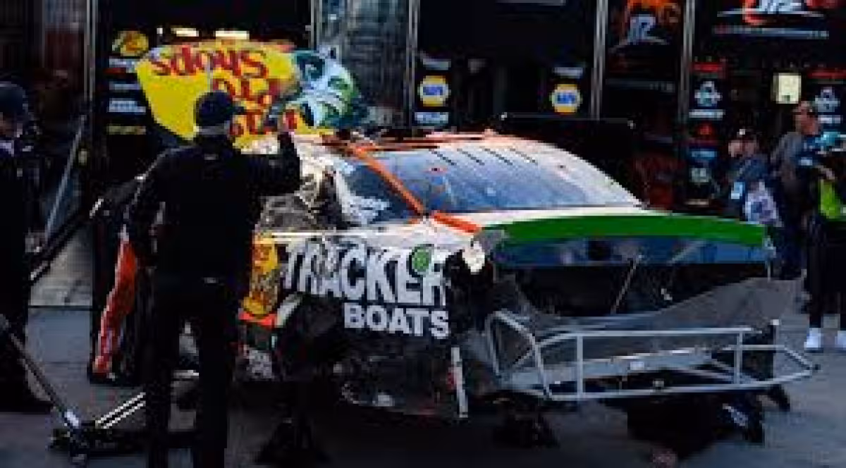 Nascar Kansas Carson Kvapil Flip Shocks O'Reilly Auto Parts Series Race