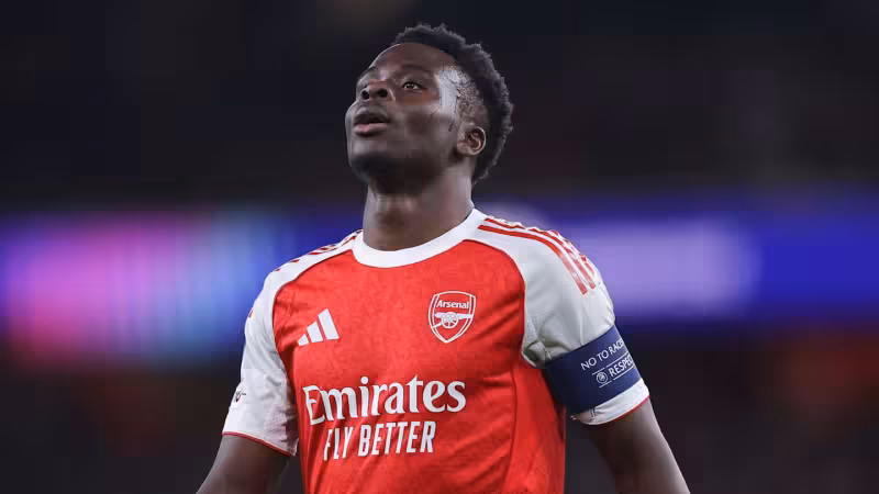 Why Bukayo Saka Is Not Playing for Arsenal vs. Man City
