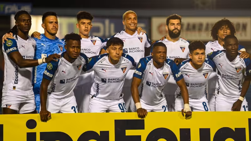 La posible formación titular de LDU Quito vs. Independiente del Valle