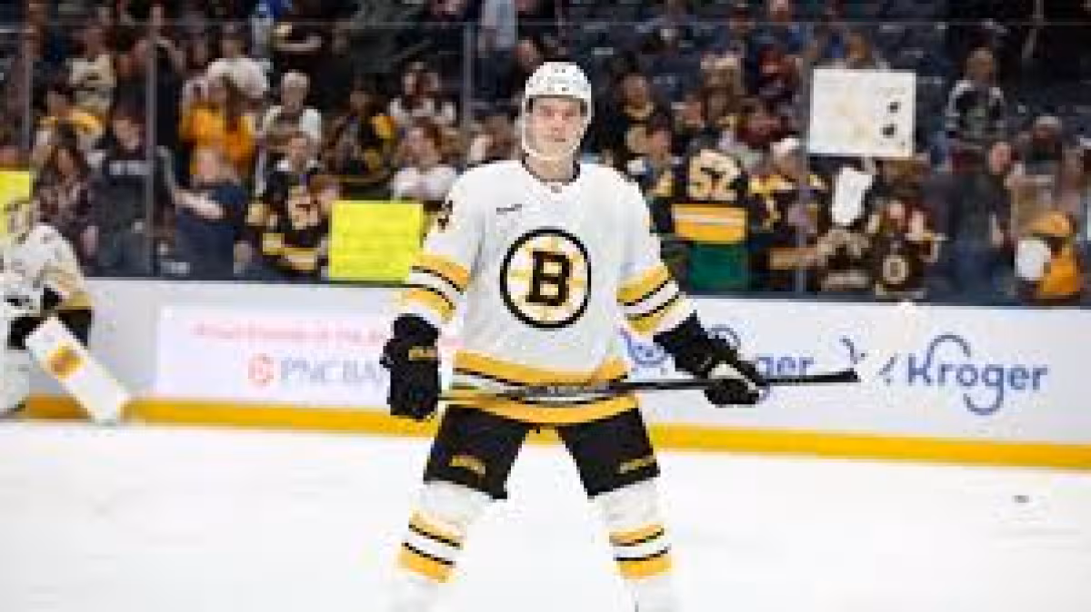 James Hagens makes playoff debut for Bruins in Game 1 at Buffalo