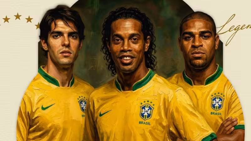 Alineaciones para el juego de Leyendas México vs Brasil