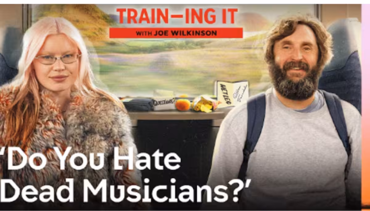 Wet Leg’s Rhian Teasdale takes rare break for TV train journey