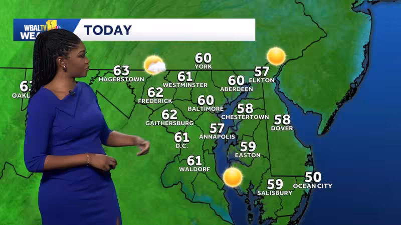 Baltimore weather: Freeze warnings in effect Tuesday morning