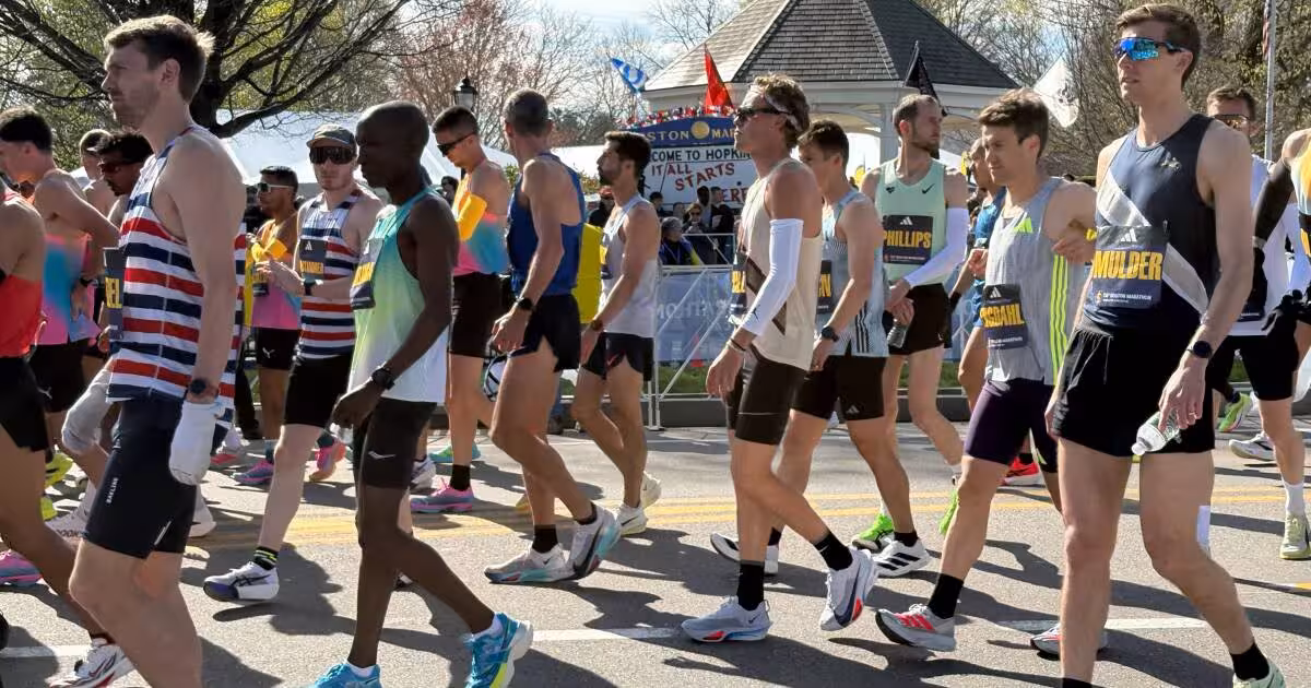 John Korir shatters Boston Marathon course record in front-running victory