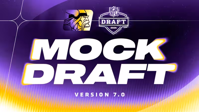 Vikings 2026 Mock Draft Tracker: Version 7.0