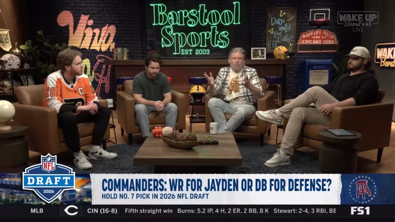 Watch Commanders: WR for Jayden or General Team Improvement? - Wake Up Barstool | FOX One