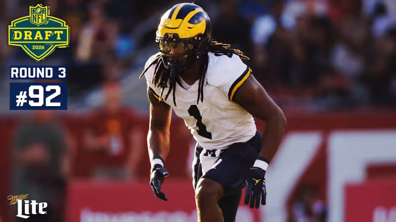 Jaishawn Barham to Cowboys as 2026 third-round pick