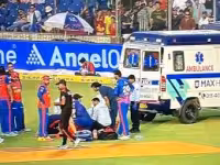 Lungi Ngidi taken away in ambulance after head injury in Punjab Kings chase