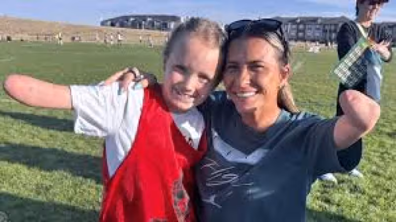 How a girl born without most of her arm was inspired by a Denver soccer player just like her