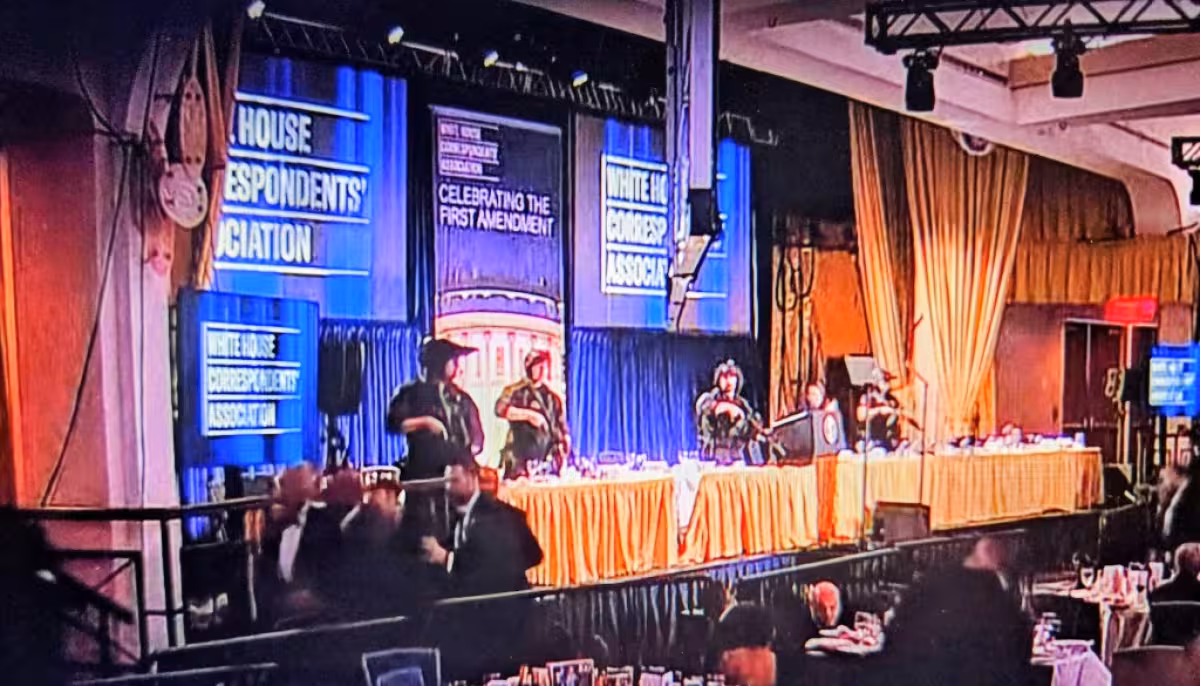 Trump Evacuated as shots ring out at White House Correspondents Dinner