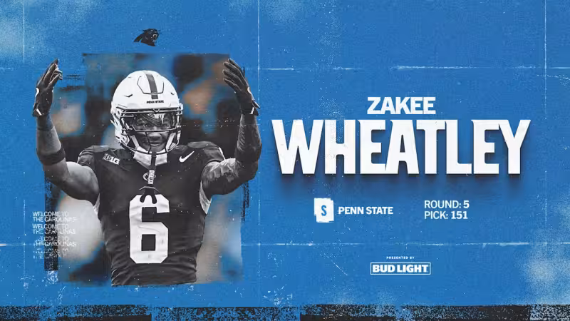 Panthers trade up to No. 151 to take safety Zakee Wheatley