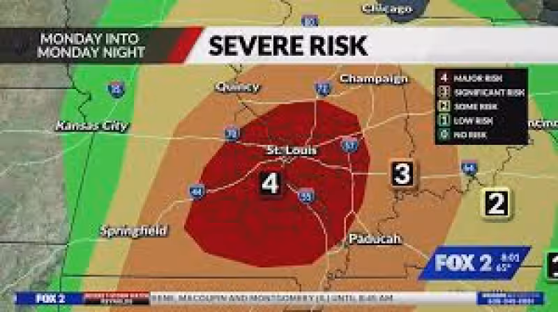 LIST: School dismissals ahead of severe storms Monday