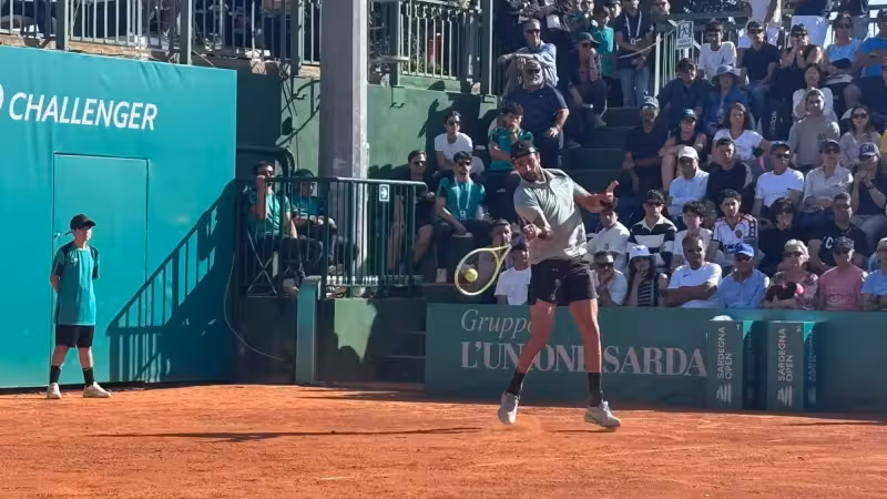 Berrettini beats Kypson in three hours: the Italian advances to the round of 16 of the Sardinia Open. - L'Unione Sarda English
