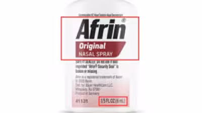 Afrin Recall: Bayer Pulls Nearly 800,000 Travel-Size Nasal Spray Bottles