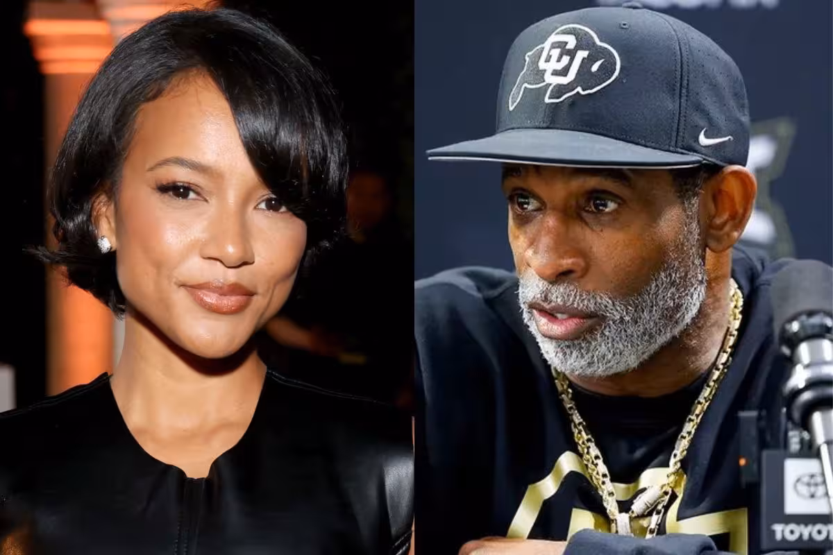 Karrueche Tran jokes with Deion Sanders over Nike boxes in family clip