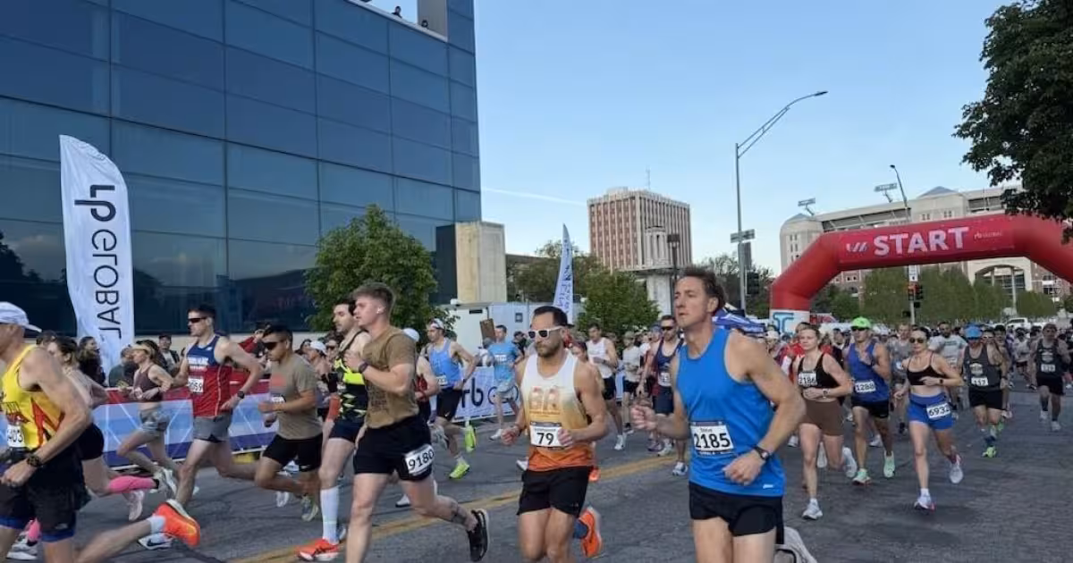 Jackson Caldwell wins Lincoln Marathon as crowds line finish on Stadium Drive