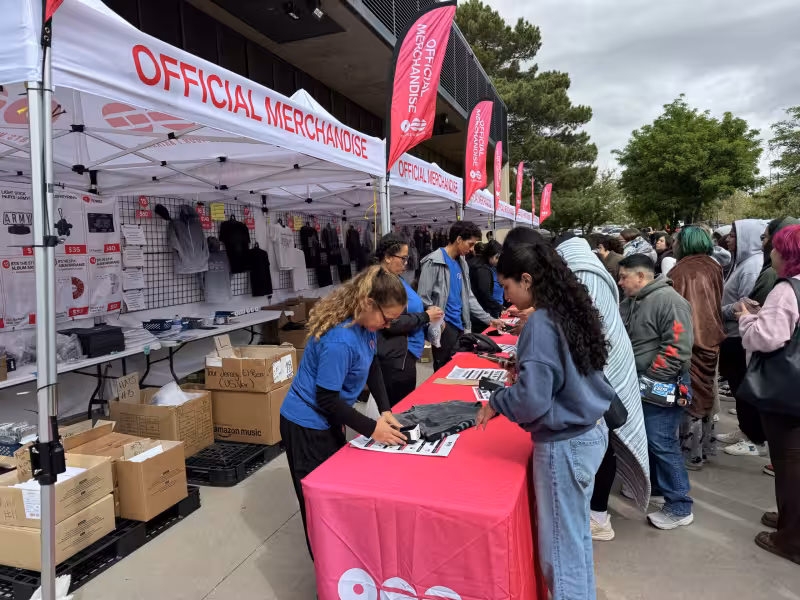BTS fans lined up since midnight to secure merchandise, hours ahead of Saturday's performance