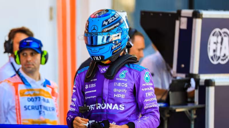 George Russell not surprised Mercedes teammate Kimi Antonelli beat him in Miami qualifying