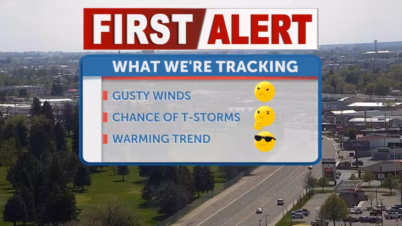 Chance of thunderstorms, gusty winds and seasonal temperatures - Local News 8