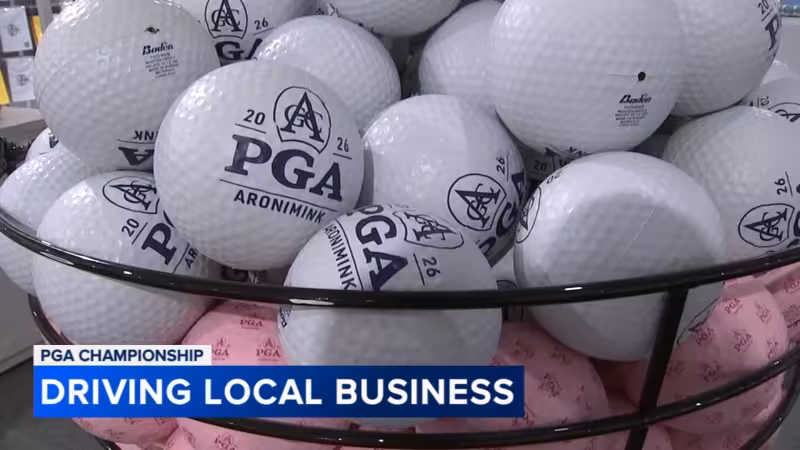 PGA Championship pop-up shop opens in Delaware County, with businesses eyeing economic boost