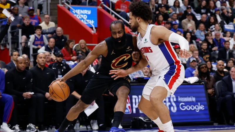Udonis Haslem as Pistons seize 2-0 lead over Cavaliers behind Harden woes
